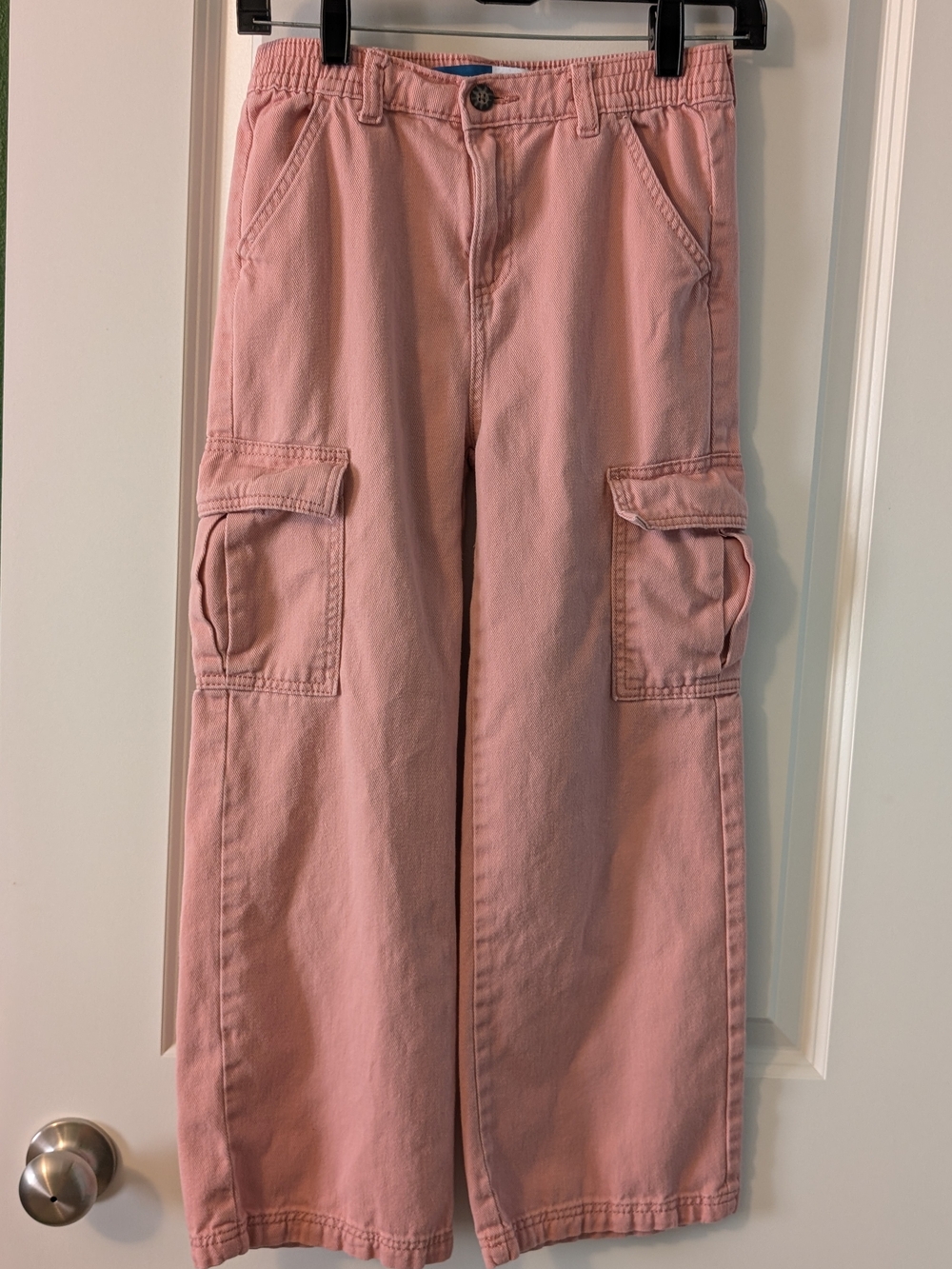 Old Navy Pink Wide-Leg Cargo Jeans